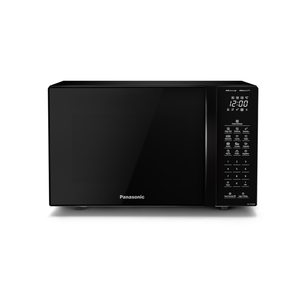 Microondas Panasonic Dupla Refeição 34L Black Glass - NN-ST66NBRU