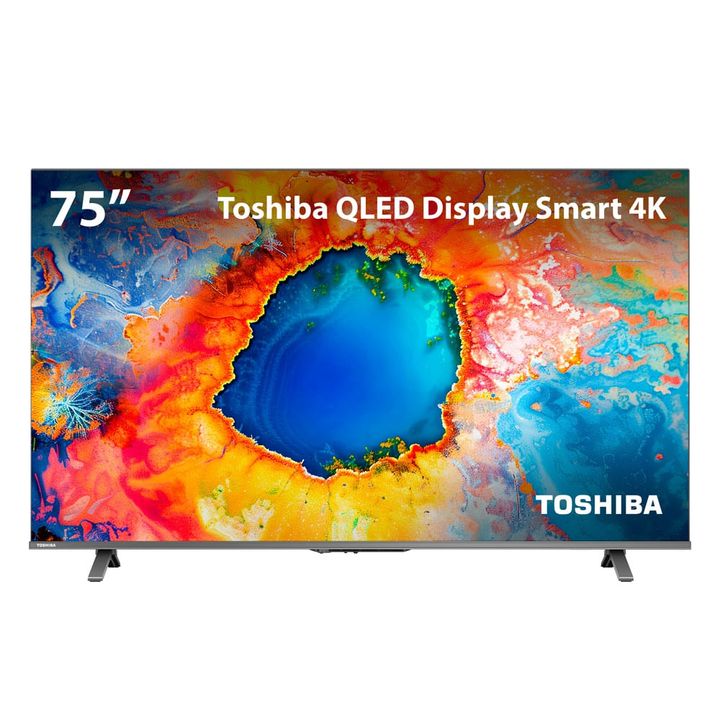 Smart TV QLED 75 4K Toshiba Google TV 4HDMI 2USB Wi-Fi TB062 Smart TV QLED 75 4K Toshiba Google TV 4HDMI 2USB Wi-Fi TB062