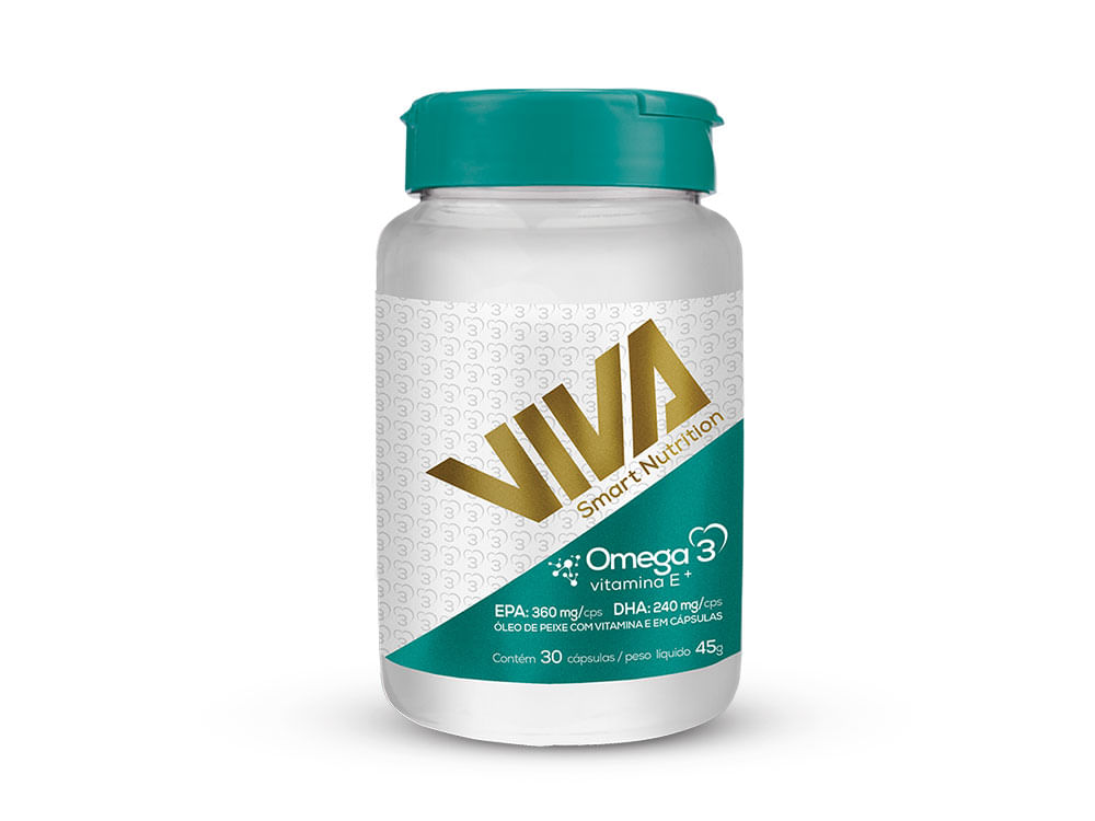 Ômega 3 Viva Smart Nutrition - 30 Cápsulas Menor preço em Ômega 3 Viva Smart Nutrition - 30 Cápsulas