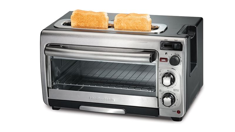 Hamilton Beach Toastation 2-in-1 2 Slice Black Toaster & Oven