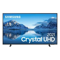 Samsung Smart TV 50" Crystal UHD 4K 50AU8000, Painel Dynamic Crystal Color, Tela sem limites, Visual Livre de Cabos, Controle Único