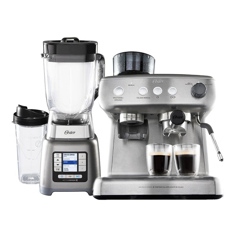 Kit Liquidificador Active Sense e Cafeteira Espresso Oster POLISHOP