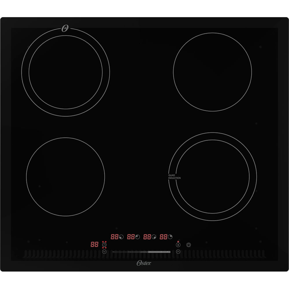 Cooktop por Indução 4 Bocas Oster Touch Screen