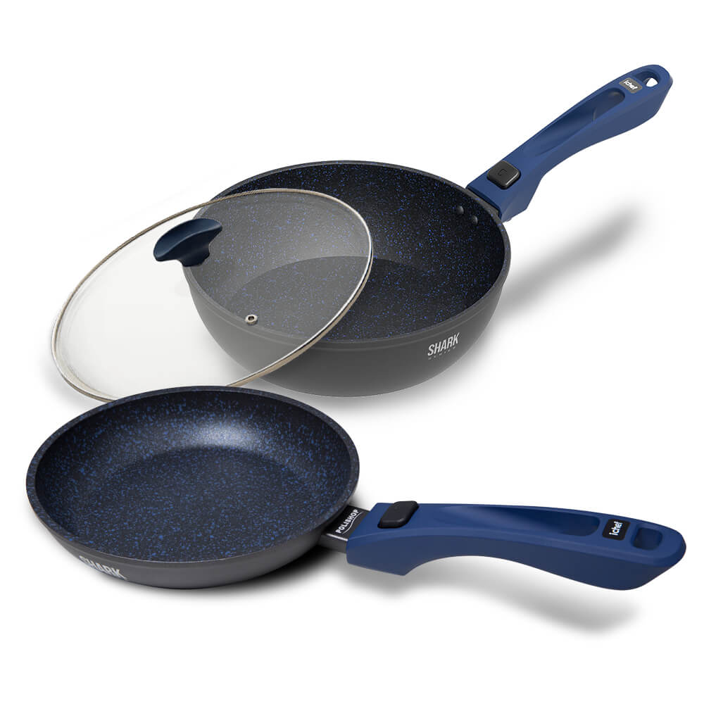 Panelas Ichef Polishop com Tampa - Sauté - Day Bay Day 24Cm - Azul Menor preço em Panelas Ichef Polishop com Tampa - Sauté - Day Bay Day 24Cm - Azul