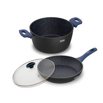 Panelas Ichef Home Sauté Grand e Family Size com Tampa de Vidro 24Cm A...